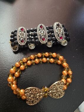 Filigree Beaded Bracelet Set